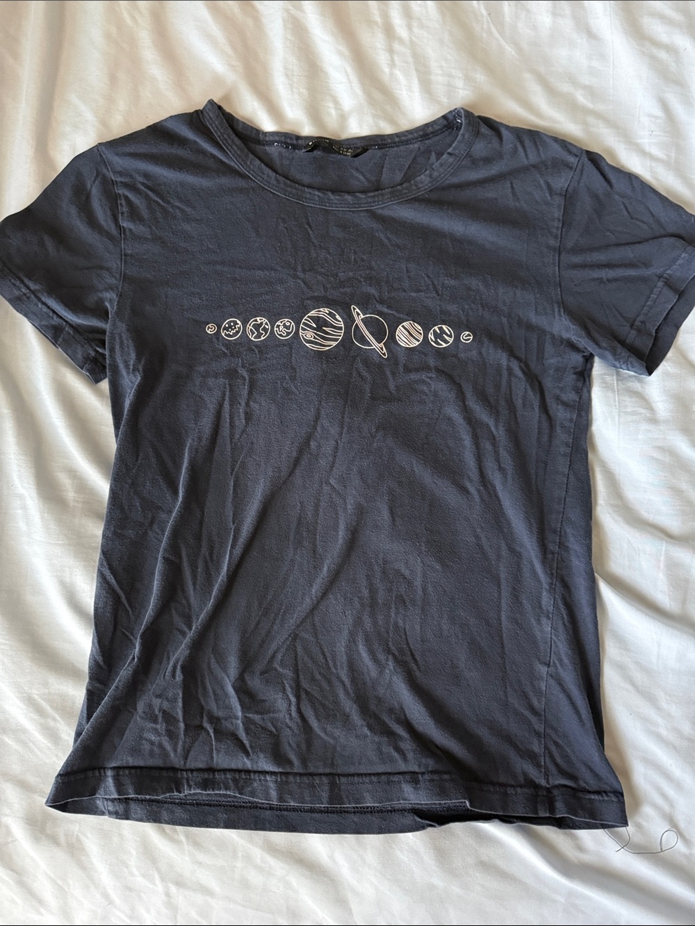 SHEIN Navy Crewneck Tee